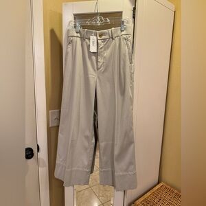 SPANX Supersmooth Stretch Twill Cropped Wide Leg Pant, Petite M, Bone